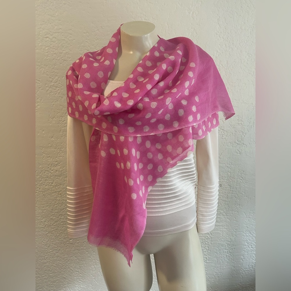 Pine Cone Hill Pink White Polka Dot Fabric